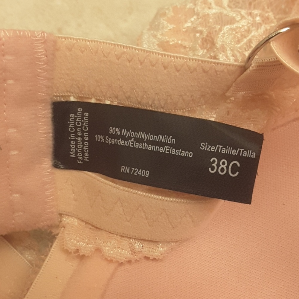 Rene Rofe pink lace bra size 38C - Picture 4 of 5